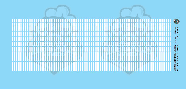 FRA 224 White Stripe Waterslide HO Scale Decal Set