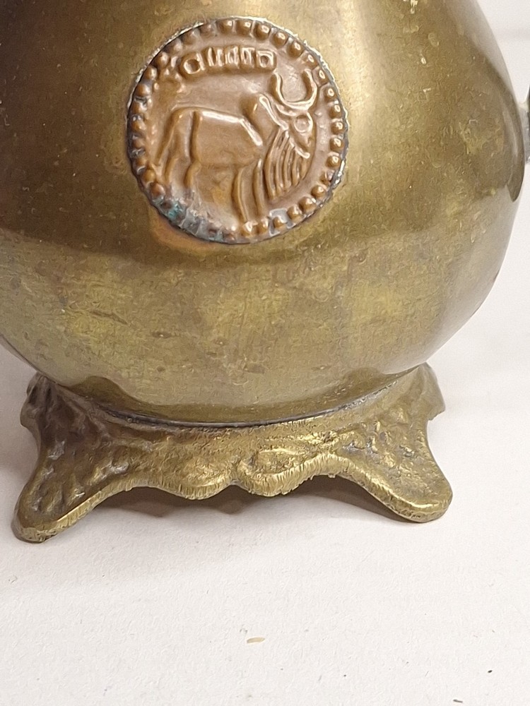 Vintage Solid Brass Watering Pitcher Small 4.5"