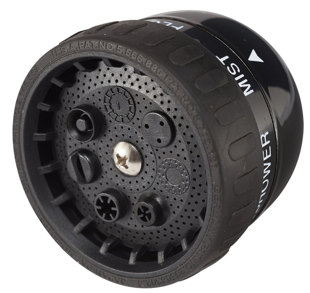 Dramm Rain Select Spray Head Only with Quick 9 Patterns (1 Count), Black