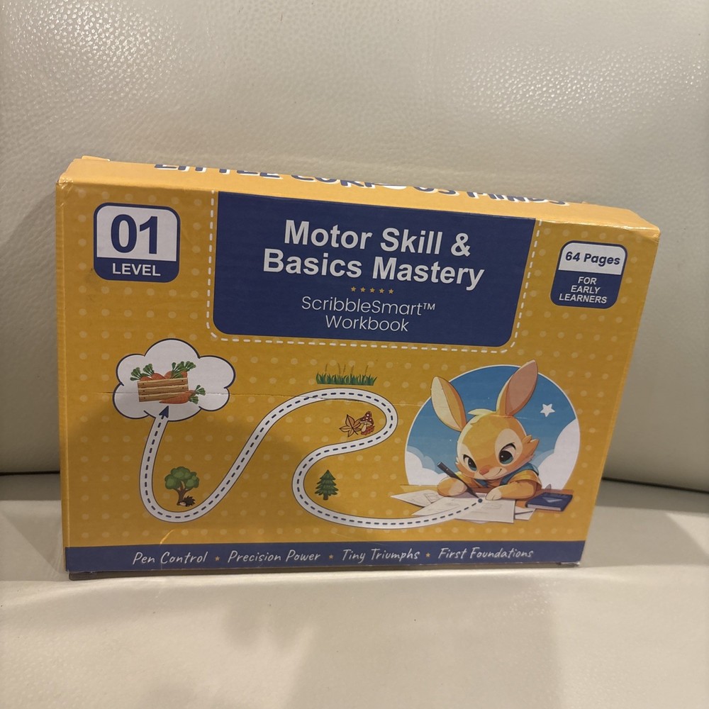 Little Curious Minds ScribbleSmart Workbook Level 1 Motor Skill & Basics Mastery