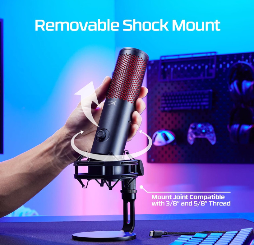 HyperX QuadCast 2 - USB Microphone (Black) NEW! BOX NOT ORIGINAL!