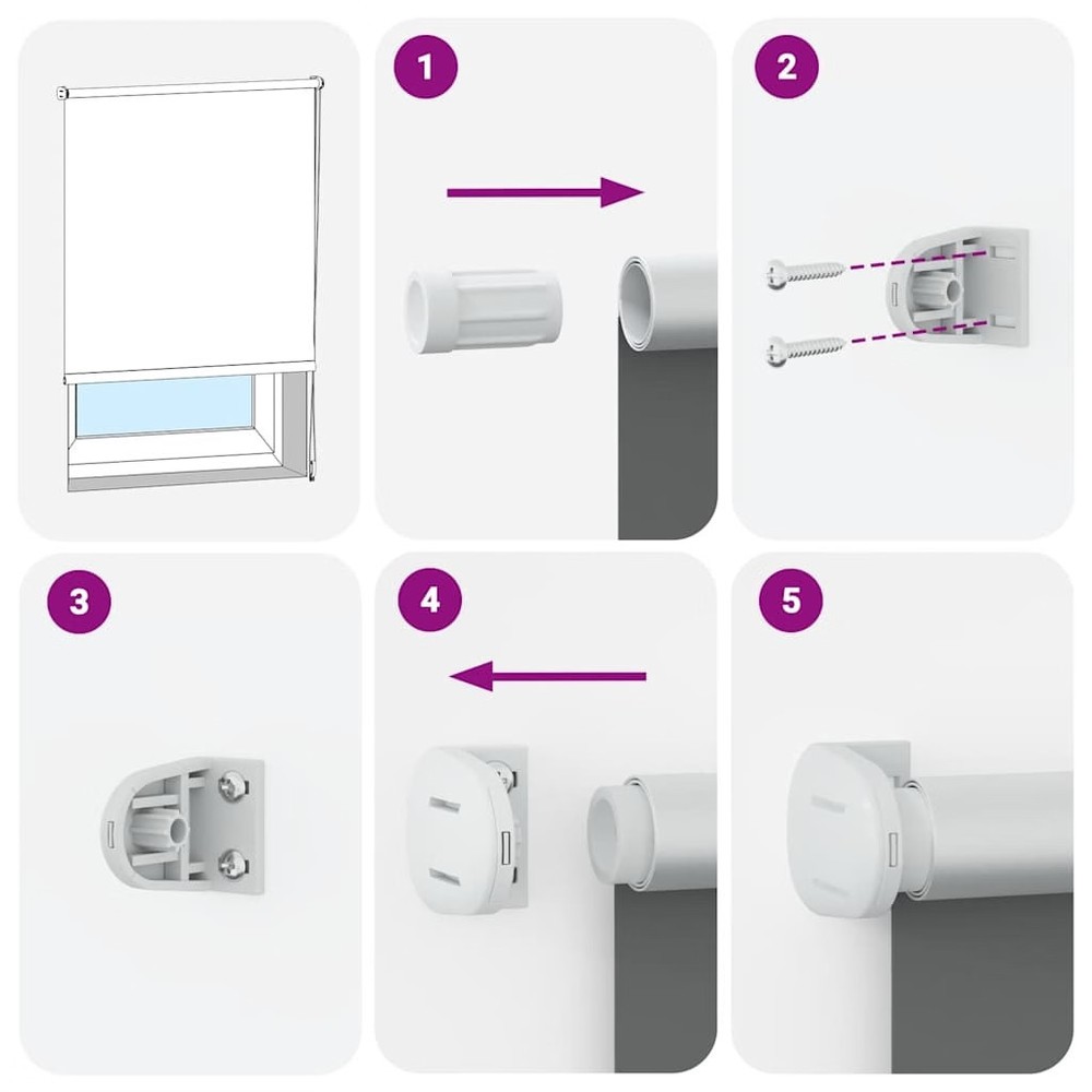 Roller blind blackout 41.1x68.9" Fabric Width 39.4 " grey