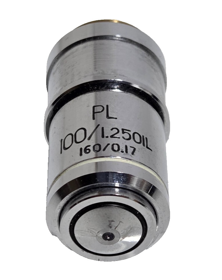 Nikon PL 100/1.250IL Microscope Objective Lens USED.