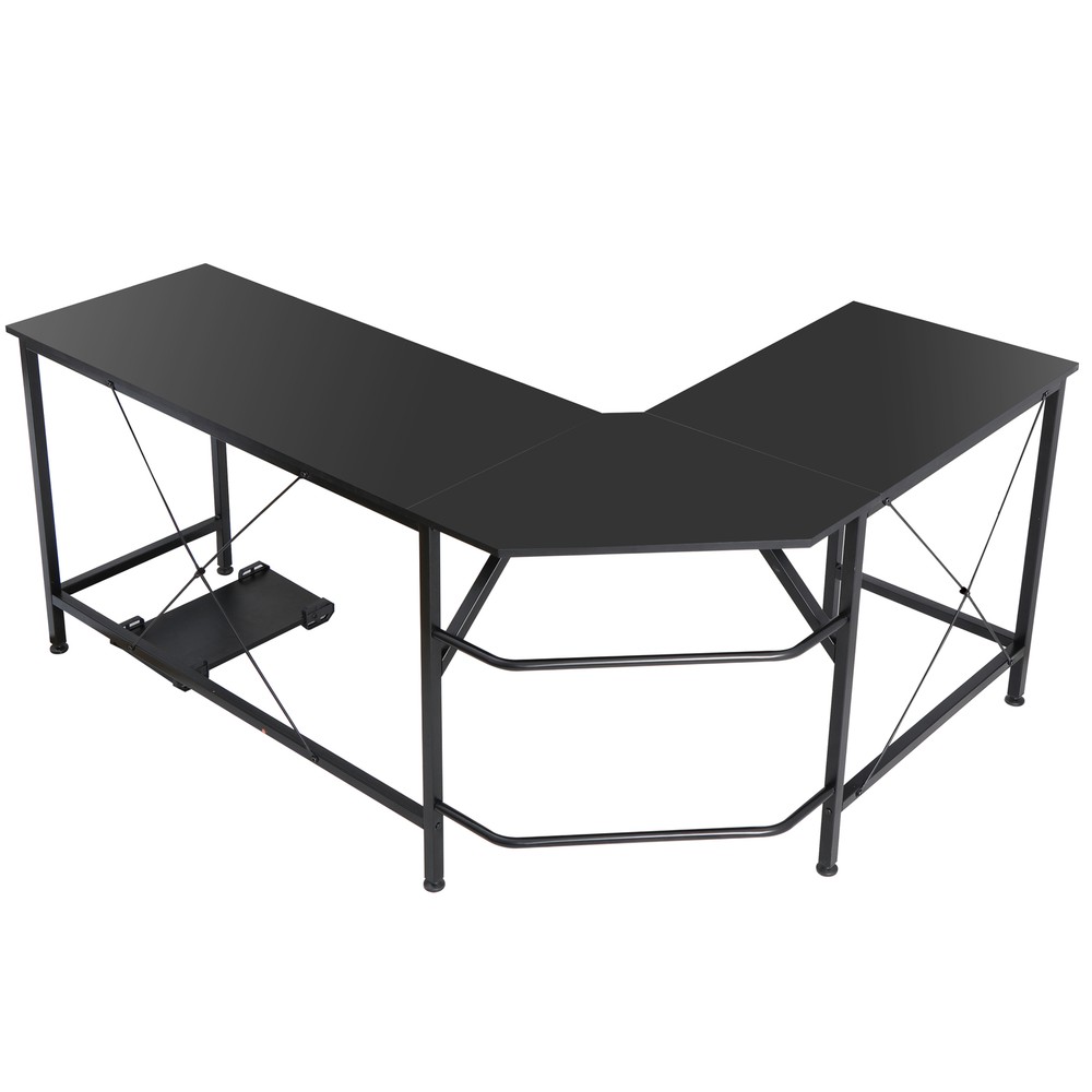 L-Shaped Desk Corner Computer Desk PC Laptop Study Table Workstation Home Office