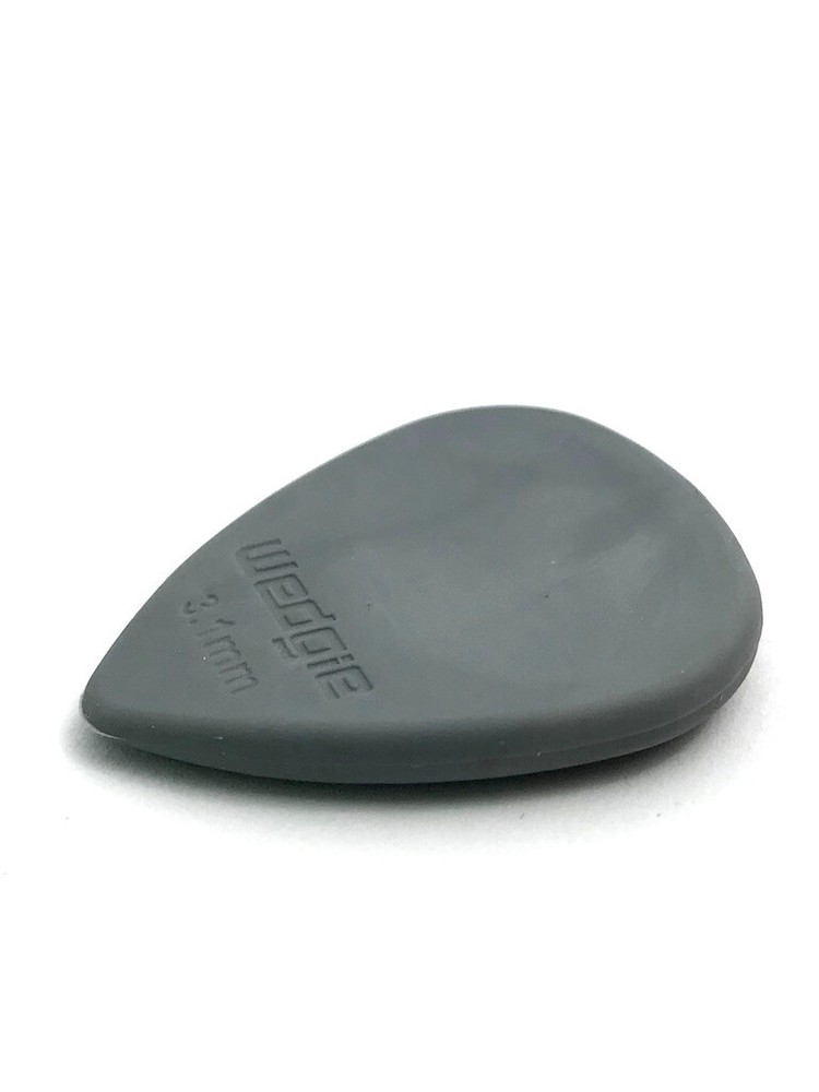 Wedgie Rubber Guitar Picks | 3.1mm | Medium | Grey | 18 pcs