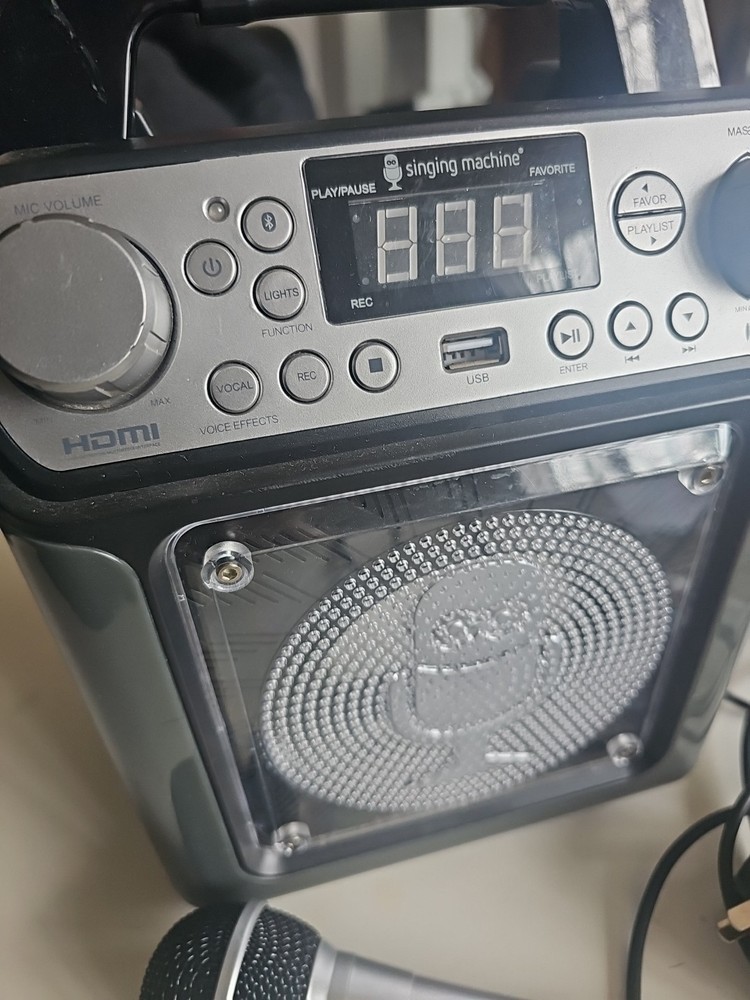 Singing Machine Bluetooth Karaoke System Tested Works With Microphone