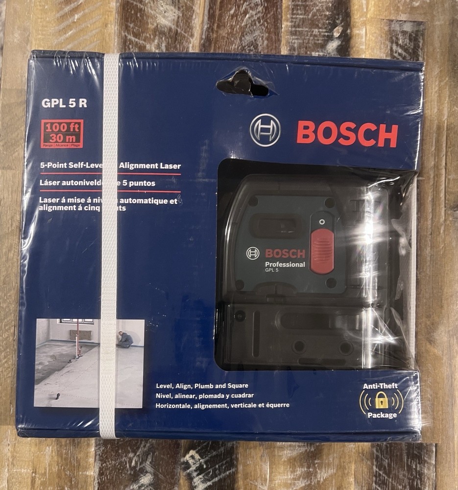 Bosch GPL5 5-Point Self-Leveling Plumb Alignment Laser