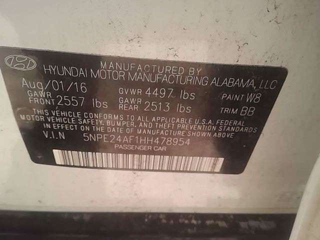 SONATA 2017 Fuse Box Cabin 6802