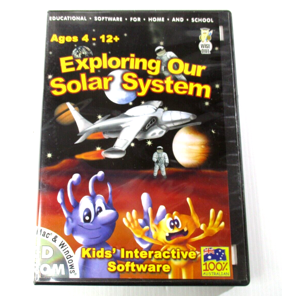 Exploring Our Solar System Kids Interactive Software CD Rom Win/MAC Nodtronics