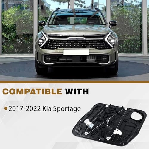 82471-D9010 Front Driver Side Power Window Regulator with Panel Without Left