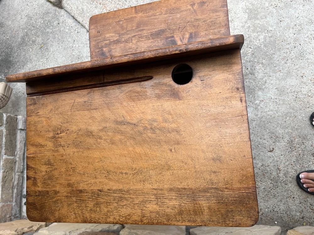 Antique school desk