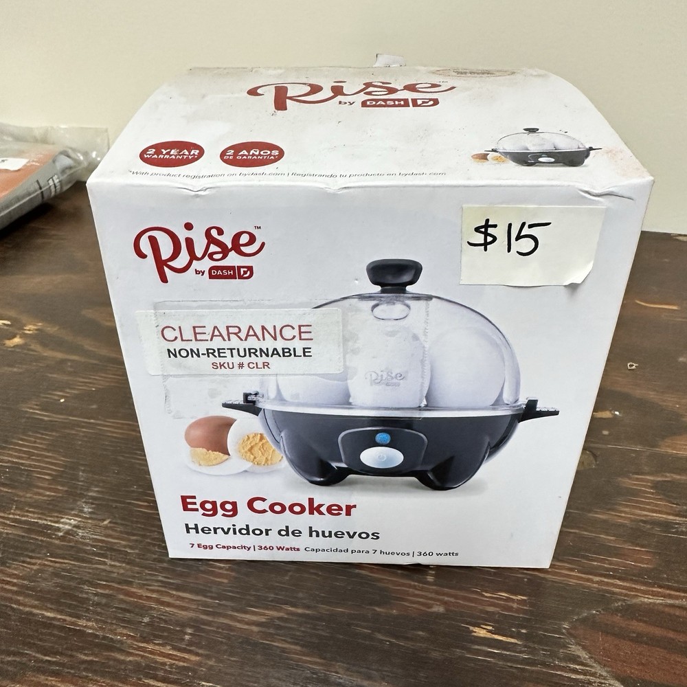 Rise By Dash Egg Cooker REC005GBBK04 New