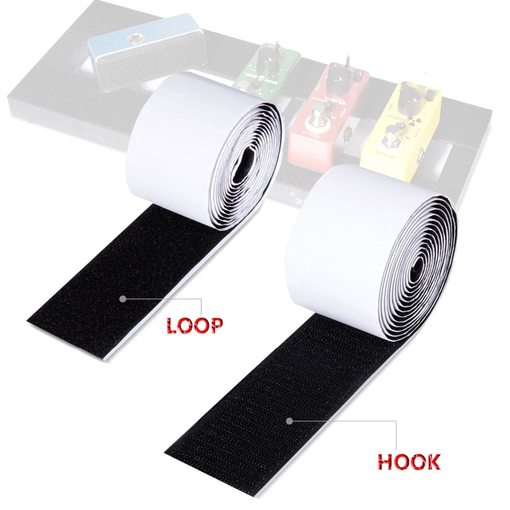 Guitar Pedalboard Pedal Mounting Tape Length 2M Width 5CM LOOP+HOOK