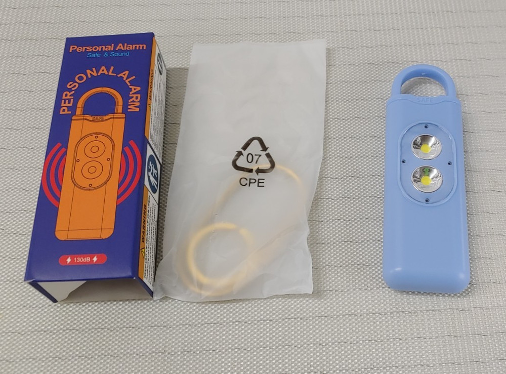 Personal Alarm Blue Keychain 130db