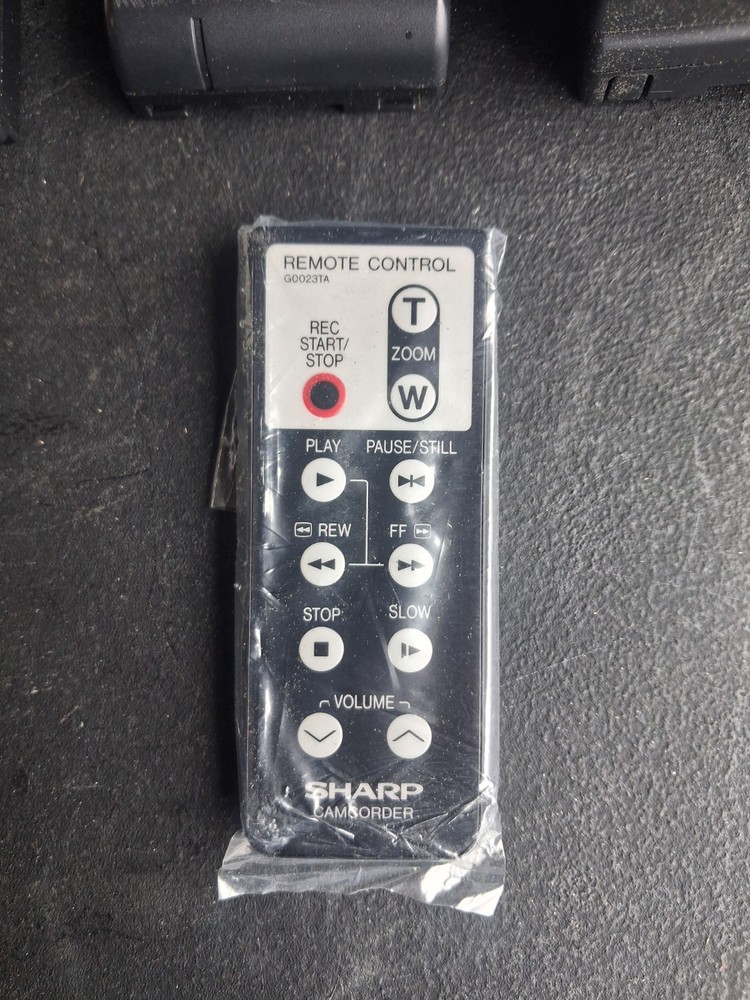 Sharp Video Camcorder Untested with Remote and Battery