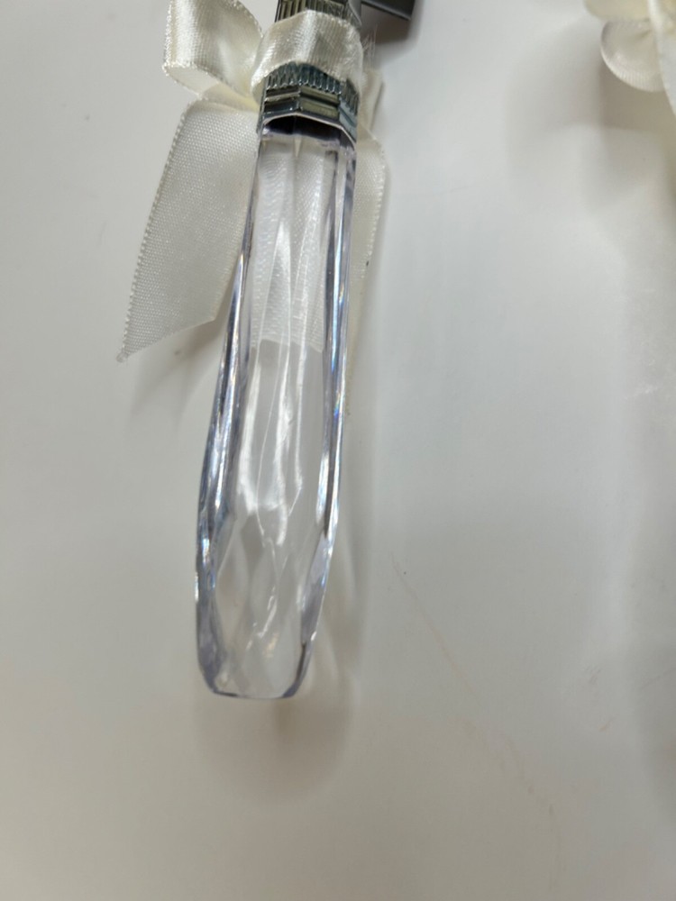 VTG Wedding Cake Knife and Server Set with Acrylic Handle 2000