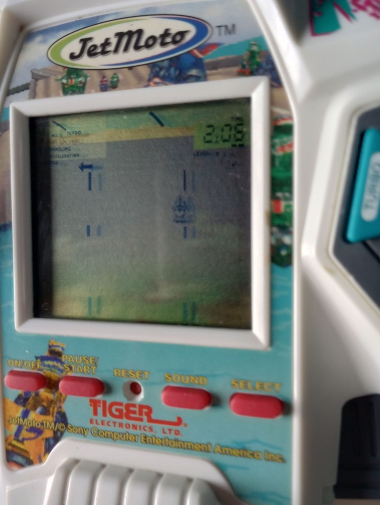Jet Moto Electronic Handheld Game Tiger 1998 Tested