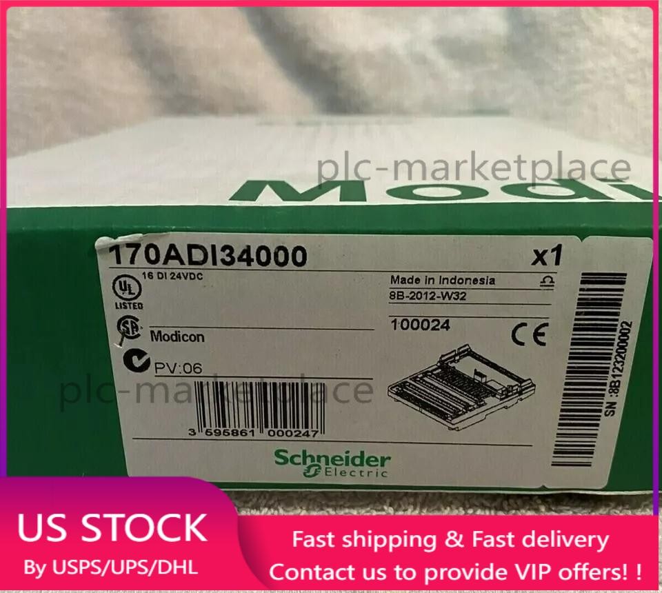 New In Box Schneider 170ADI34000 Digital Input Module 170ADI34000