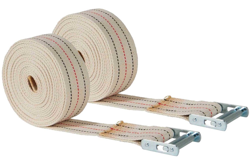 2" x 20' Piano Strap with Roller Buckle, Web Strap (2 Pack)
