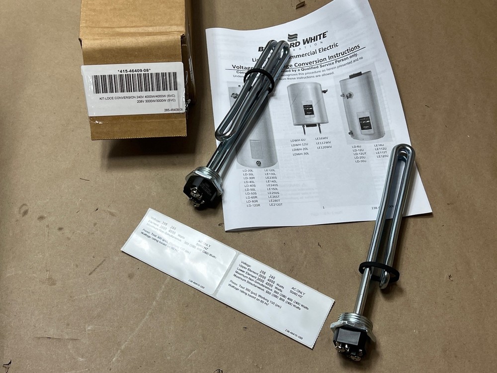 Bradford White ElectriFlex LD Water Heater LDCE Conversion Kit 240V 8kW 208V/6kW