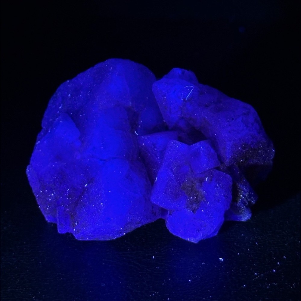 Purple Fluorite-Huge glow-Uncleaned