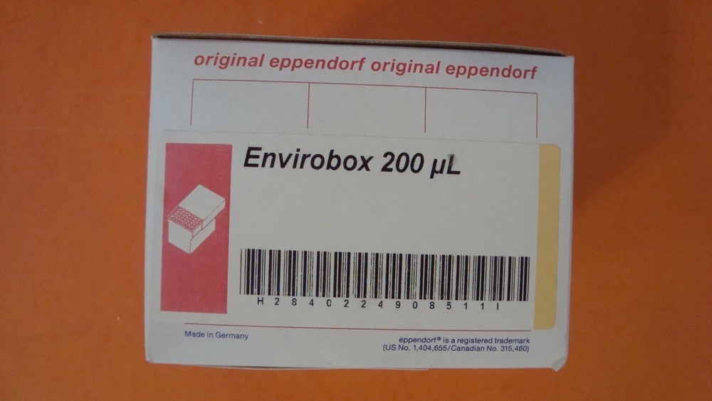 Eppendorf ENVIROBOX 200ul 96 tips in autoclavable box NIB NOS