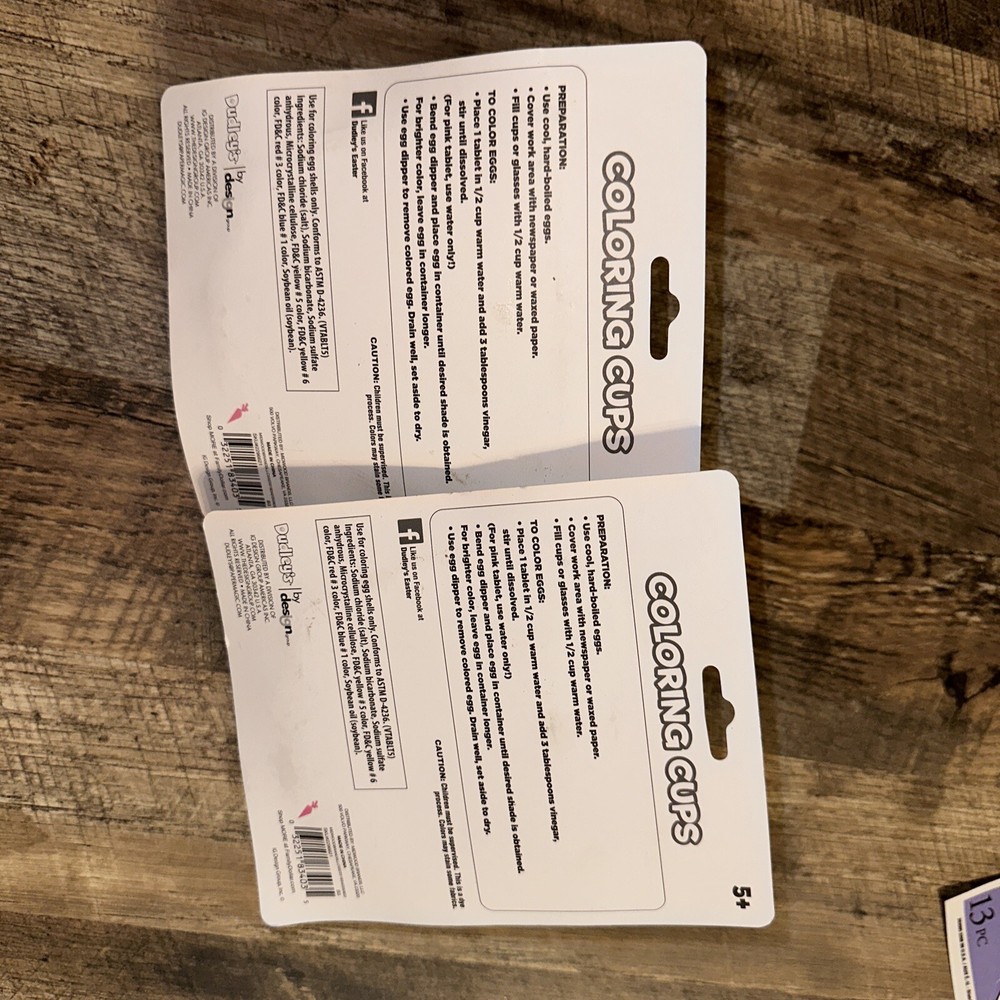 Dudley's Coloring Cups Easter Egg Decorating 2009 NEW