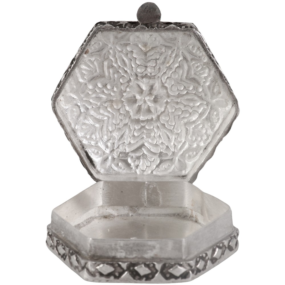 Silver pill box, Egypt, 1970s - 1980s