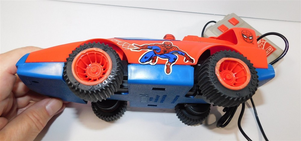1985 Buddy L Marvel Secret Wars SPIDERMAN Remote Control Racer, Runs