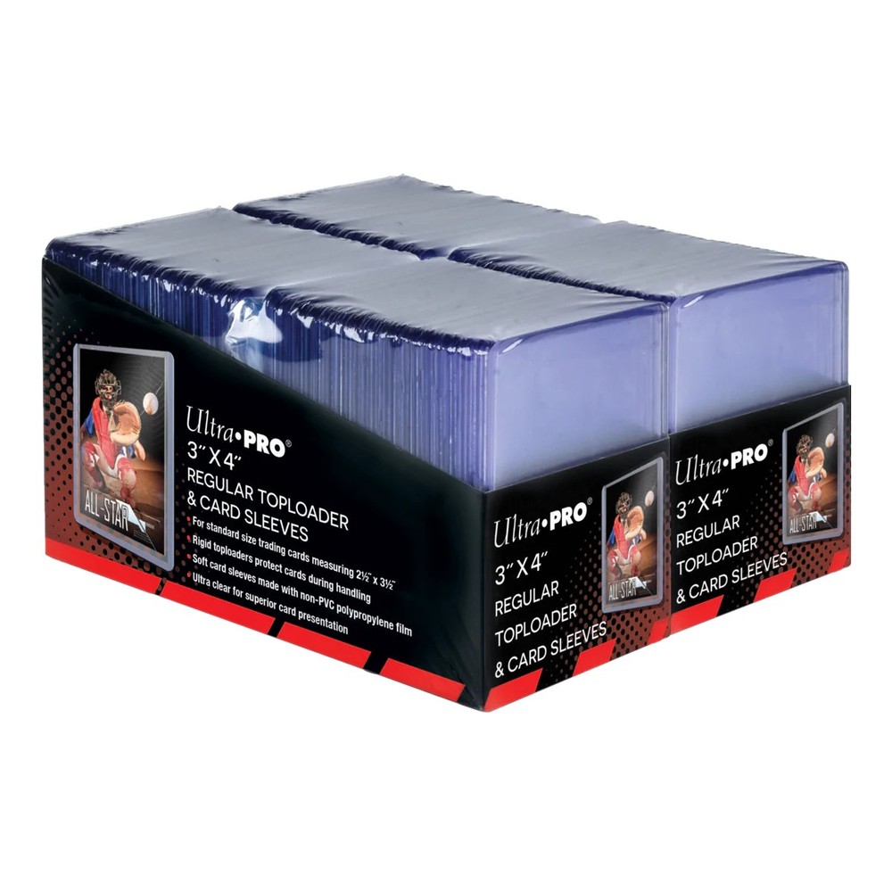 3" x 4" Clear Regular Toploaders and Soft Sleeves Bundle (200 count)