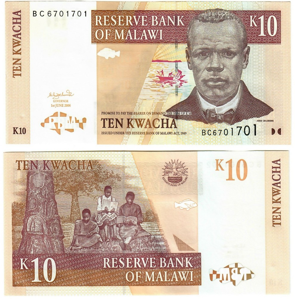 Malawi 10 Kwacha 2004 UNC