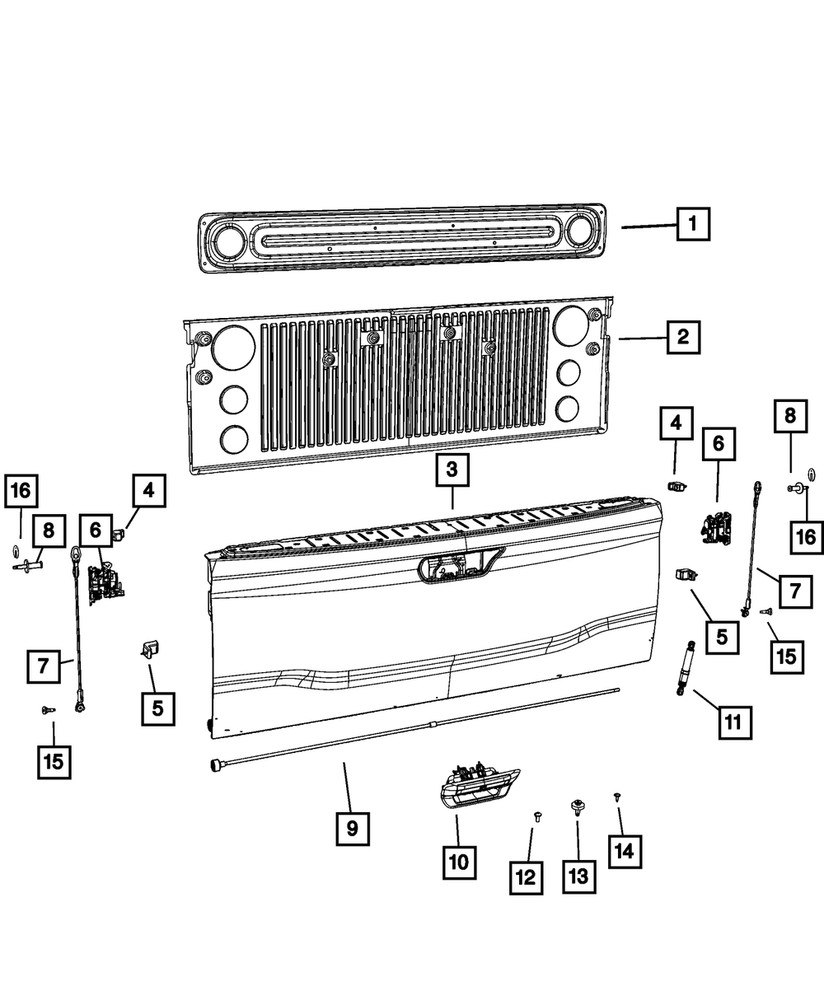 Genuine Mopar Strut Damper 68362518AA