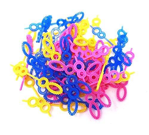 HONBAY 50pcs Colorful Multihole Bubble Wands