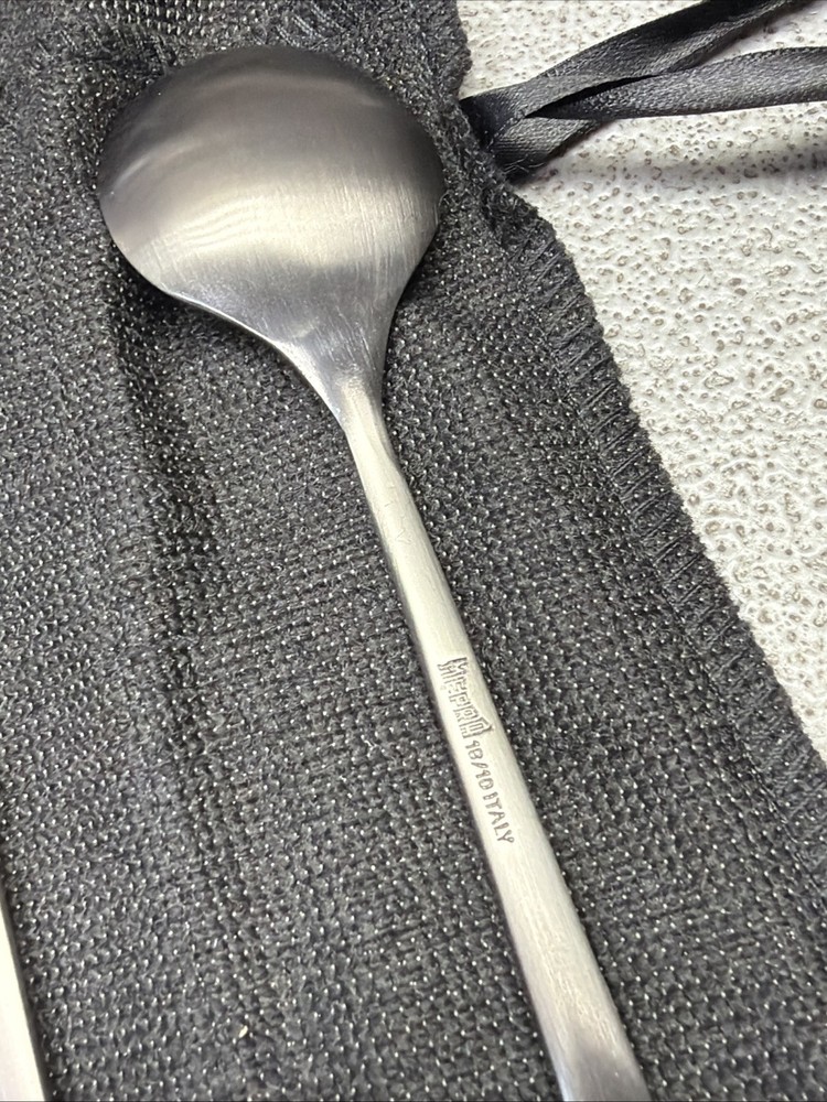 Mepra Oro Nero Ice 5-Pieces Flatware Set ( NEW OTHER )