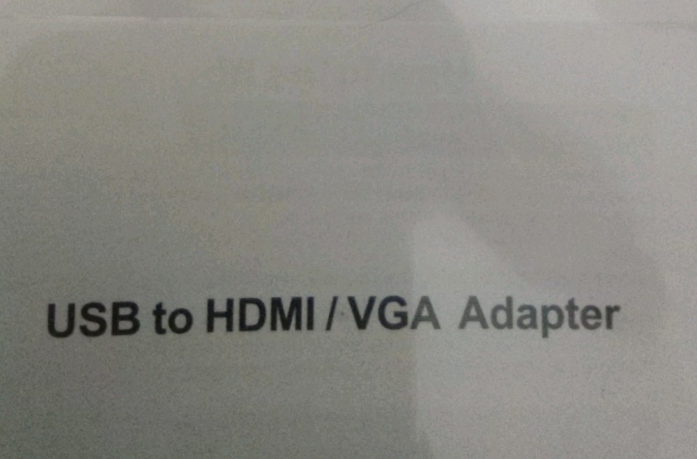 USB To HDMI / VGA Adapter Software Driver On Mini CD