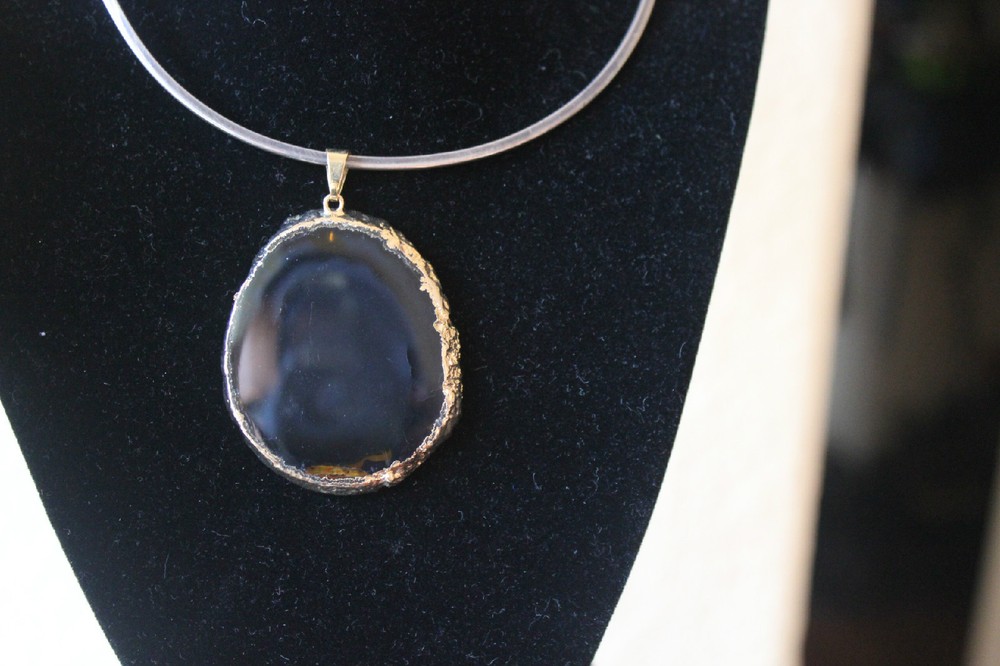 Black Agate Pendant from Brazil R237