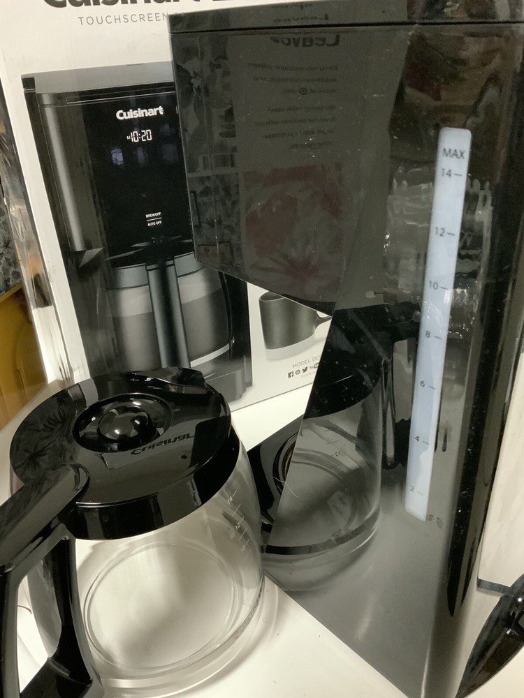 ☕️ Cuisinart DCC-T20 14-Cup Programmable Coffeemaker Black 👍great Cond👇READ