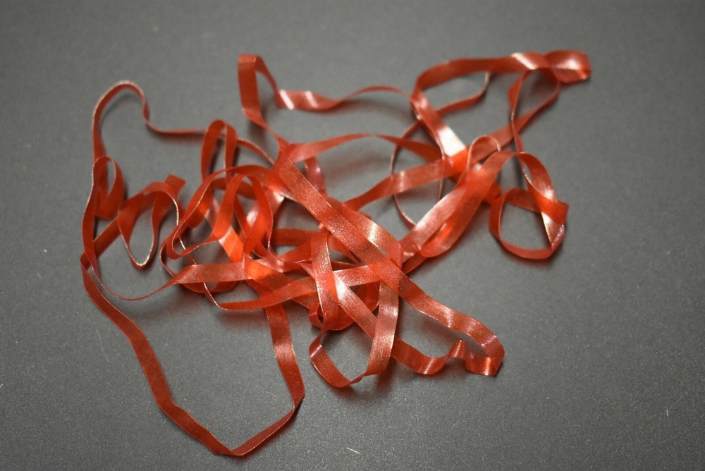 5 Feet BLOOD RED 1/8"  BUG BACK SHELL BACK for Fly Tying