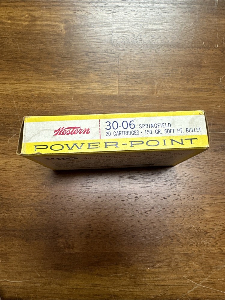 Western Super X Power Point 30-06 Springfield 150 Gr Empty Ammo Box With Insert
