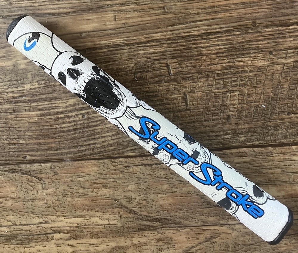 Super Stroke 2.0 Mid Slim Blue Skull Golf Putter Grip