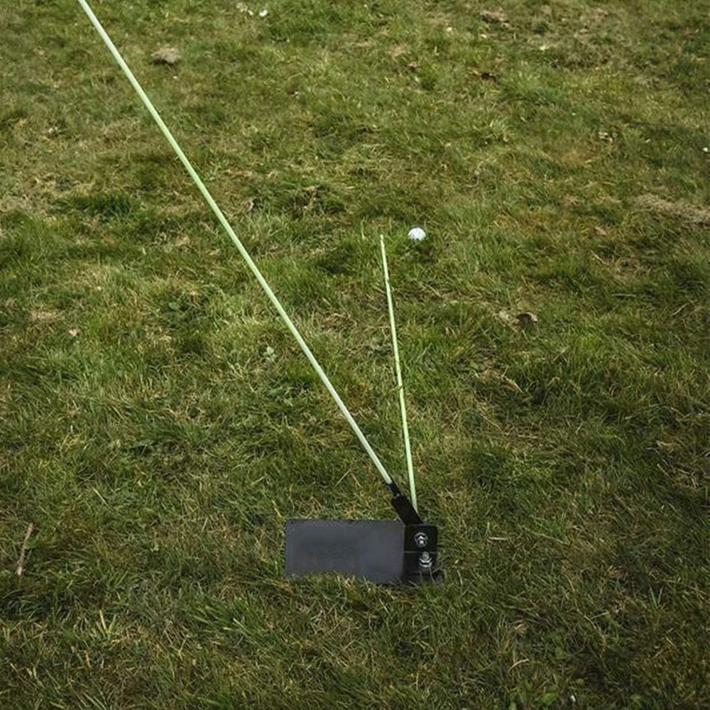 Amy Sport Golf Practice Plate Swing Plan Trainer Alignment Stick Holder Durable