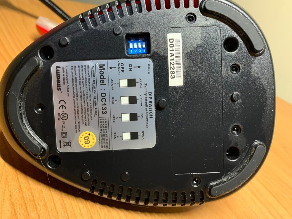 Lumens DC133 Digital Document Camera Visualizer Only - TESTED