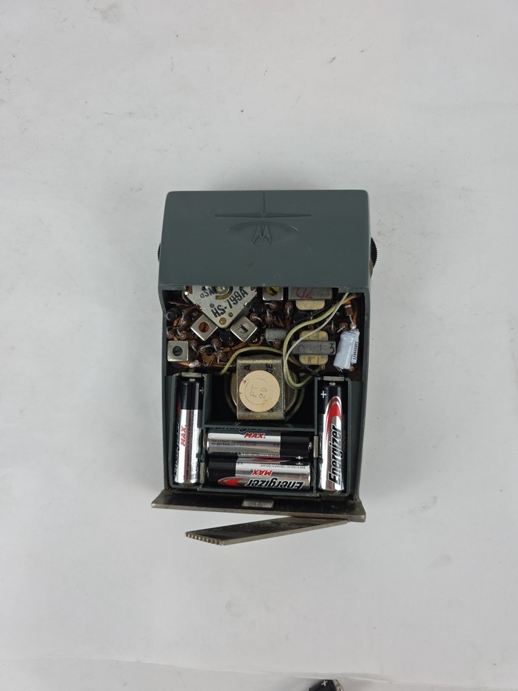 MOTOROLA X19A -/TRANSISTOR/ORIGINAL BOX/ BLUE/GREY/WORKS/TESTED/ EUC