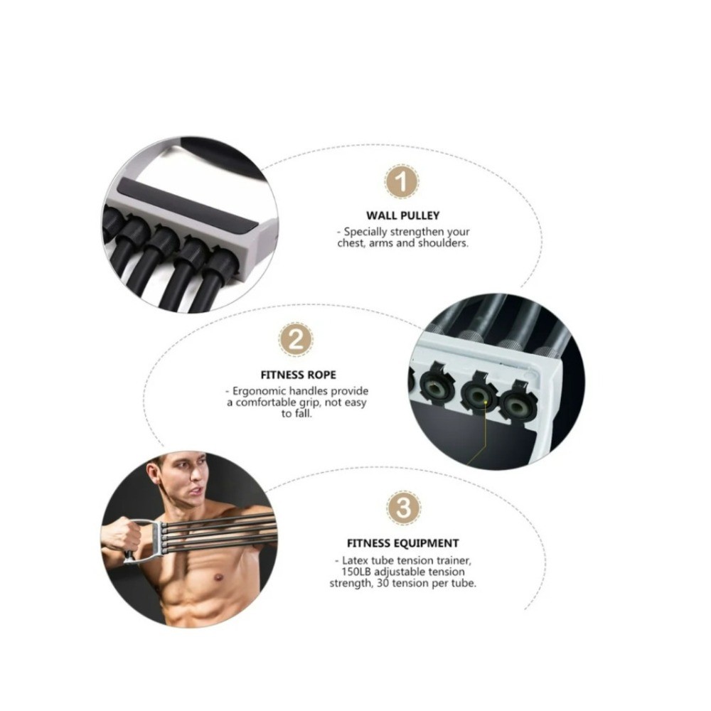 Abdominal Exercise Muscle Chest Developer Belt ABS Chest Training Expander