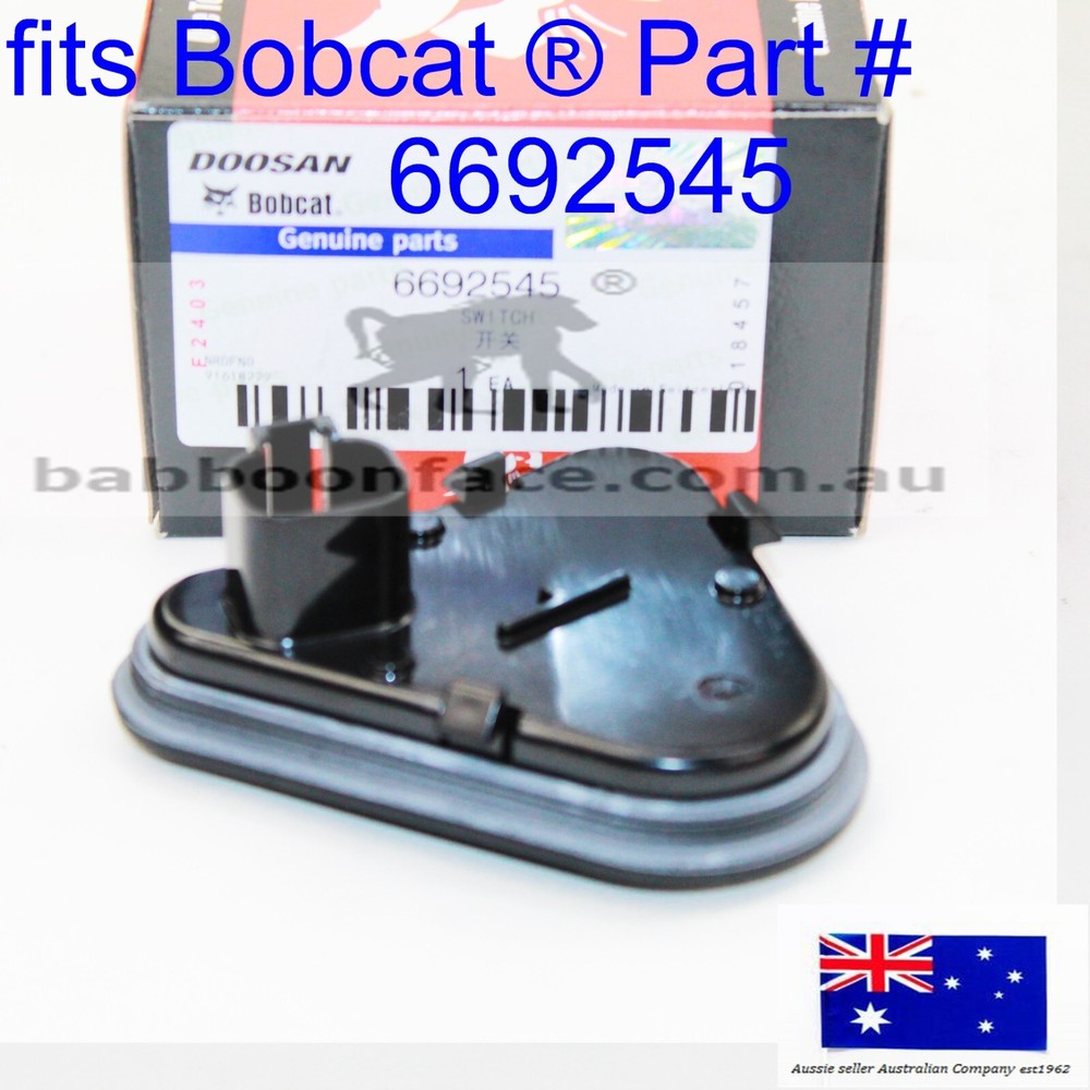 Bobcat Press To Operate Traction Lock Override Switch Panel Green Button 6692545