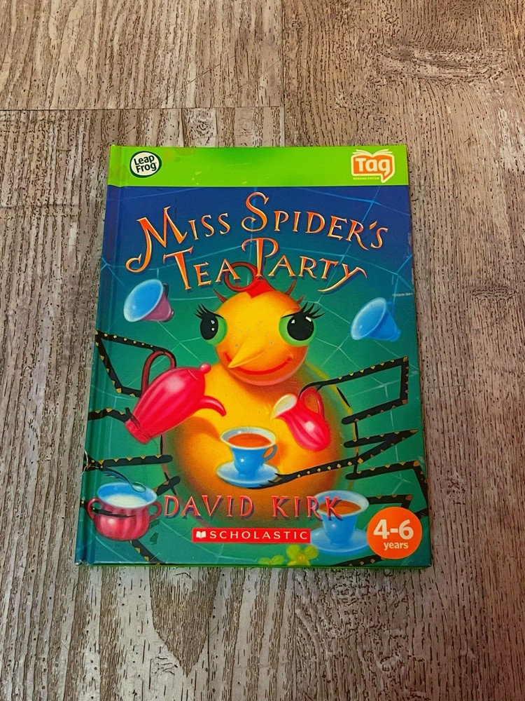 Leap Frog/Tag/Leap Reader Book Miss Spiders Tea Party Pre Owned
