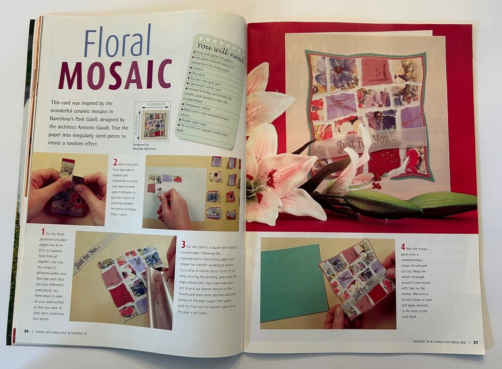 Creative Cardmaking Ideas Magazine November 2005