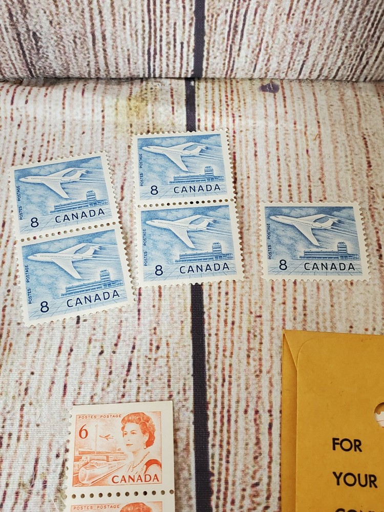 CANADA- 1 Cent, 6 Cent, 8 cent, 10 cent Postage Lot