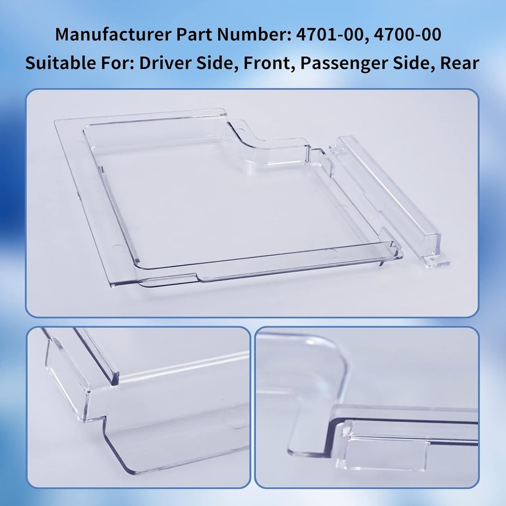 4701-00 RV Screen Door Slide Panel Replacement Clear Plexiglass, 4700-00...