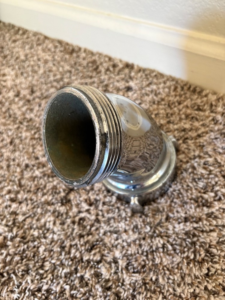2.5" Elkhart Brass Chrome 30 degree Fire Hose Fire Engine Elbow